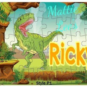 Custom DinosaurTheme Puzzle. With Name